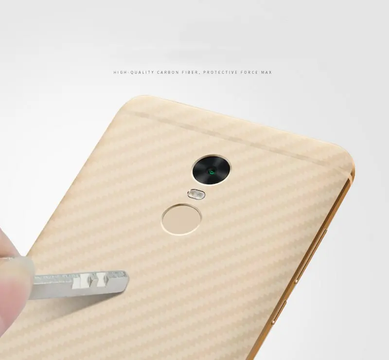 5 шт./лот Защитная пленка для экрана Redmi Note 5A Prime 3D задняя крышка из углеродного