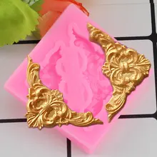Mujiang 3D завитки в стиле барокко угловая силиконовая формочка в виде цветов лоза инструменты для украшения тортов из мастики Кекс Шоколад для мастики и глины формы