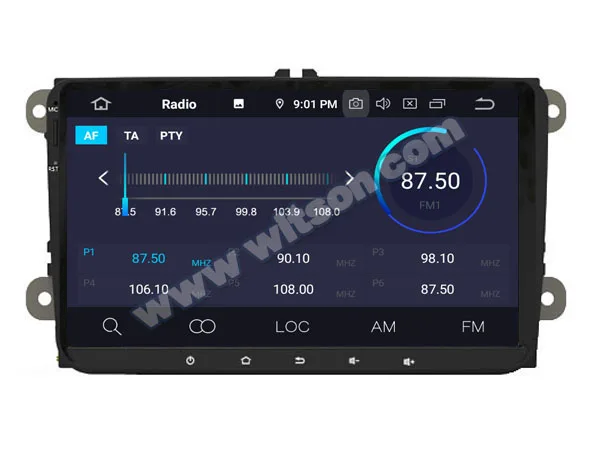 Clearance 9" Android 9.0 OS Car Multimedia Navigation GPS Radio for Volkswagen Vento 2009-2015  & Golf 2003-2013 & T5 Caravelle 2010-2015 4