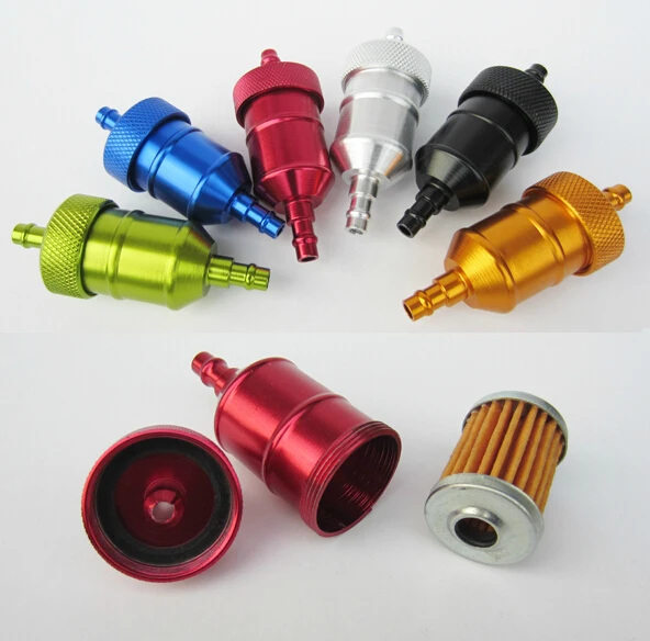 Aluminum Alloy Oil Filter Gas Fuel Filter Fits CRF XR 50 70 80 100 Pit