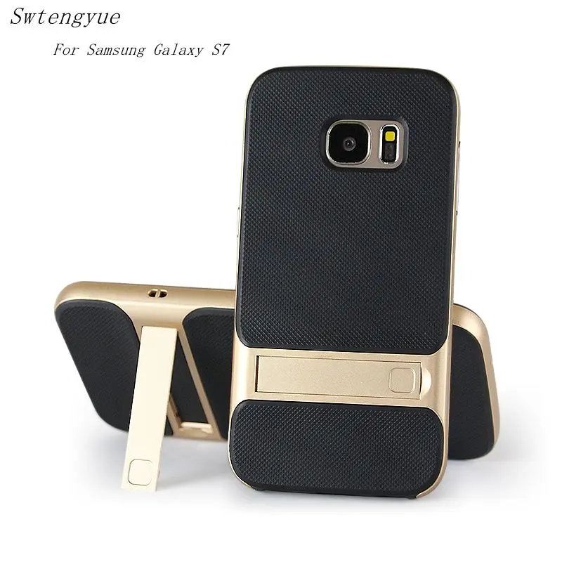 Brand New 3D Kickstand Phone case For Samsung S7 PC +TPU ultra-thin Luxury Back Cover Galaxy 5.1&quot phone Shell | Мобильные