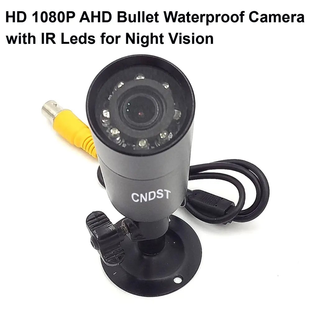 CNDST Mini Bullet HD 1080P AHD водонепроницаемая IP66 камера 2MP 0 0001 Lux Starligt CCTV мини безопасности 7