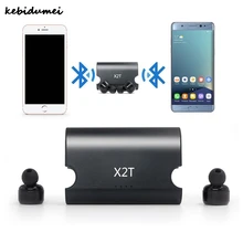 Kebidumei Беспроводной Bluetooth наушники x2t наушники-вкладыши мини True Наушники Bluetooth csr4.2 для мобильного телефона