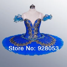 Новое поступление!! балетная пачка на взрослого; женская балетная пачка; классическая балетная пачка; пуанты; синий TutuAT0072