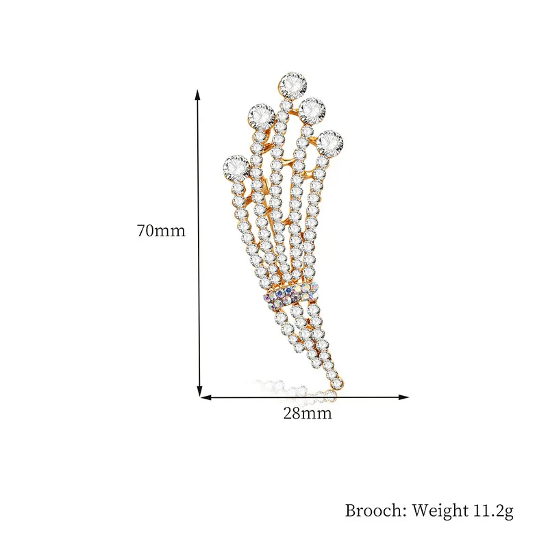 Модная с кристаллами и жемчугом, броши, позолоченные, посеребренные, брошь в виде листа, женские трендовые очаровательные свадебные ювелирные изделия для женщин, подарок
