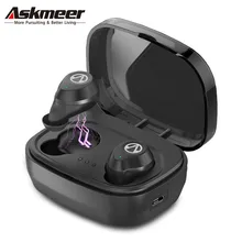 Askmeer X10 Tws Bluetooth наушники, мини беспроводные наушники, водонепроницаемые спортивные наушники с громкой связью, беспроводная гарнитура с зарядным устройством
