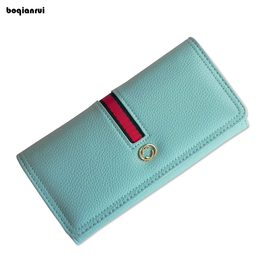 European and American Style Women Wallets Long PU Leather Wallet Female
