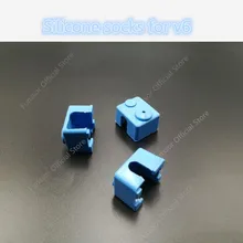 А funssor силиконовые Носки для v6 hotend нагреватель Блок охватывает нагреватель изоляции голубой цвет 3D-принтеры части