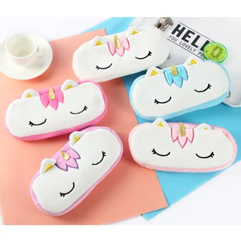 

20cm Cute Plush Pencil Bag Pen Plush Pouch Storage Unicorn Stuffed Case for Office School Supplies Stationery