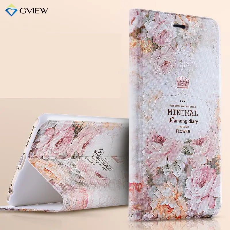 bilder für Gview Fall Für iPhone 6 s Plus 5,5 Zoll-3D Prägedruck Pu-leder Flip Cover Ständer in Blumen Luxus stil bilder für Gview Fall Für iPhone 6 s Plus 5,5 Zoll-3D Prägedruck Pu-leder Flip Cover Ständer in Blumen Luxus stil