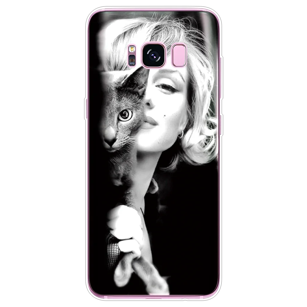 Чехол для телефона Samsung Galaxy J4 J6 Plus J8 2018 J1 mini J2 Pro J3 J5 J7 Duo Max 2015 2016 2017 Prime Marilyn Monroe с