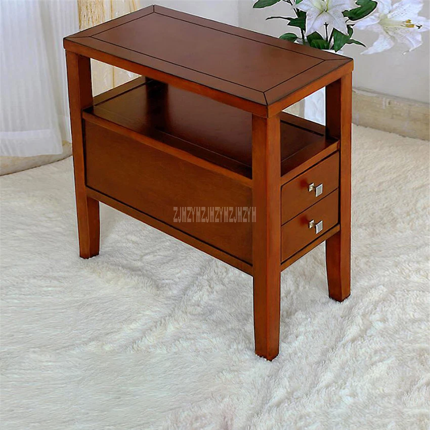 buy TS 380 Simple Sofa Side Table 2 Drawer Tea Living Room Coffee Table Bedroom End Sofa Side Cabinet Bedside Table