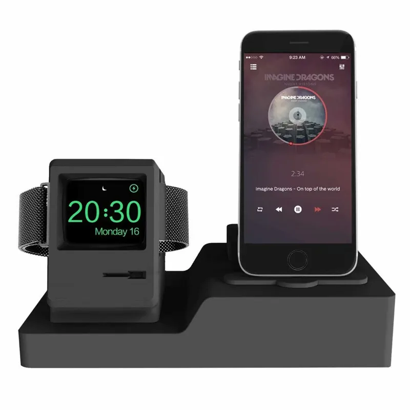 2018 New Arrival 3 in 1 Silicone charging stand Dock Station Portable all for iPhone for aplle watch for Airpods Classic design