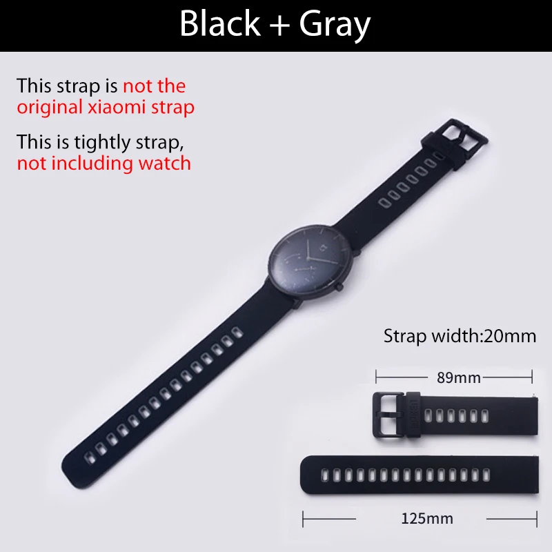 

Watch Strap for Xiaomi Mijia watch Quartz 3ATM Water Resistant Pedometer Stainless Steel Case Intelligent Vibration Watch Strap