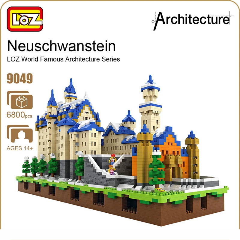

LOZ Diamond Blocks Schloss Neuschwanstein Castle Swan Stone Building Blocks Set Educational Blocks Architecture Toys Bricks 9049