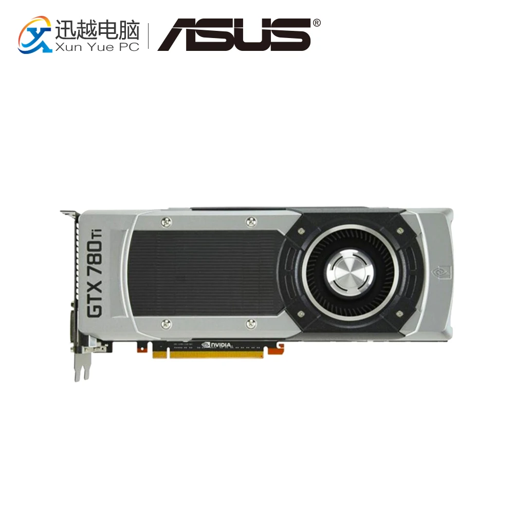 

ASUS GTX 780TI-3GD5 Original Graphics Cards 384 Bit GTX 780 TI GDDR5 Video Card DVI HDMI DP For Nvidia Geforce GTX 780 TI