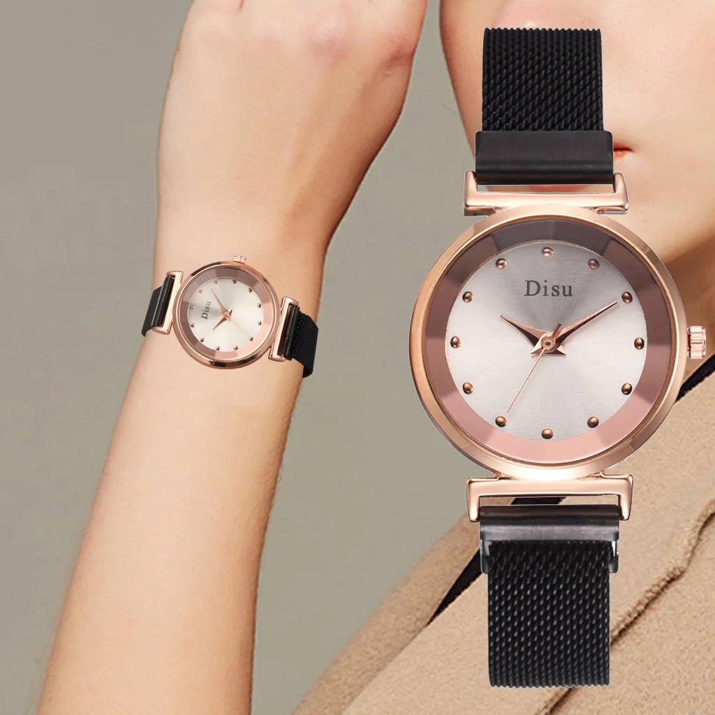 

Luxury Rose Gold Women Watches Fashion Waterproof Rhinestone Lady Watch Elegant Unique Casual Stainless Steel Creative