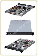 Compact 1U rackmount chassis RC1650 with Stylish Aluminum front-panel server case