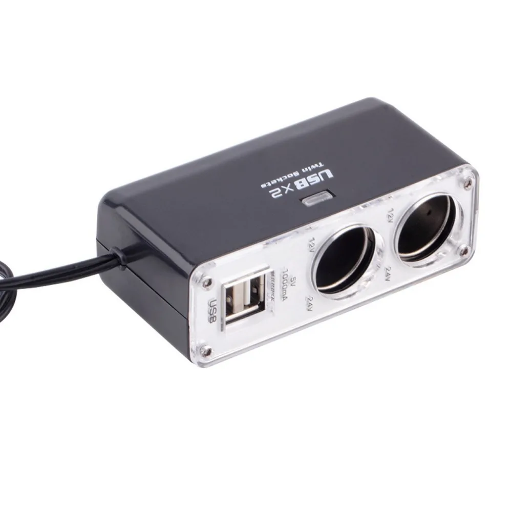 Двойной USB порт 2 полосная Автоматическая розетка для автомобильного