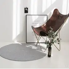 Nordic ручной работы из чистого хлопка круглый подстилка, напольный коврик татами bay оконная Подушка гостиной декоративный коврик у входной двери