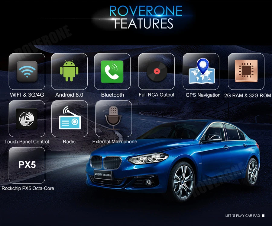RoverOne Android 8,0 Octa Core автомобиля радио gps для Ford EcoSport сенсорный экран мультимедийный плеер стерео головное устройство