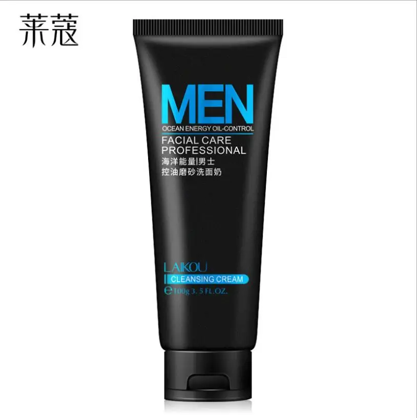 

Face Washing Men Product Face Cleanser Facial Scrubs Natural Face Wash &Cleanser for Oily and Acne Prone Skin Oil Control 100G