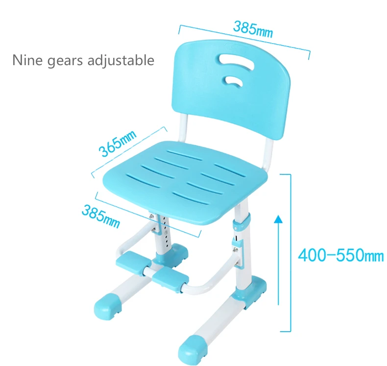 Регулируемый исследование стул студент написание поднял стул с подножкой бытовой многофункциональный детского стульчика Нескользящие
