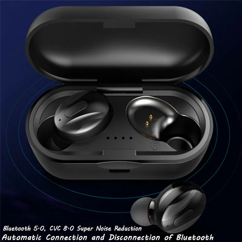 

Mini TWS True Compact and Portable Sport Wireless Stereo Bluetooth V5.0 Earphones Earbuds Headset For IOS and Android