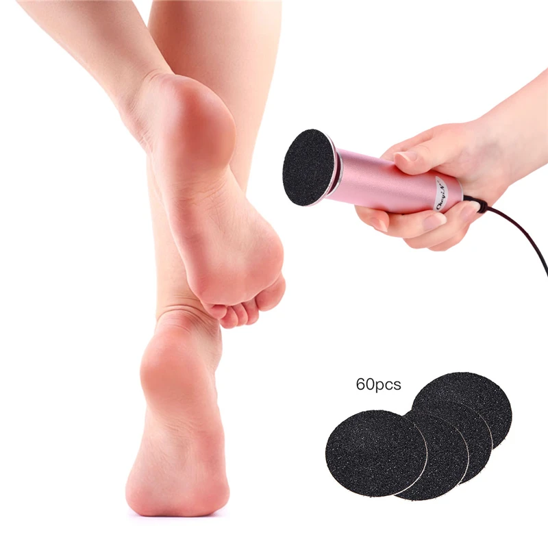 Smoother + 60 Conjunto Pedicure Foot Care Arquivo Morto Pele Dura Callus Remover Ferramentas Pés Heel Sander - 120 Pcs Lixa 46 7 Instrumento cuidados c pés