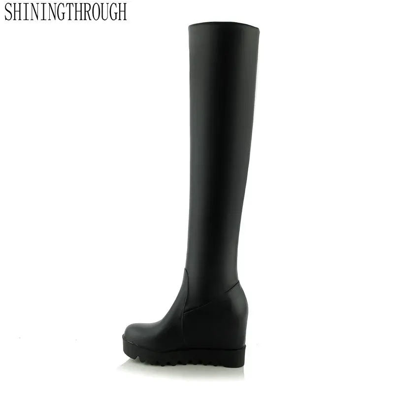 

New women fashion and personality women boots 8cm high heel over the knee high women shoes spring autumn casual party shoes