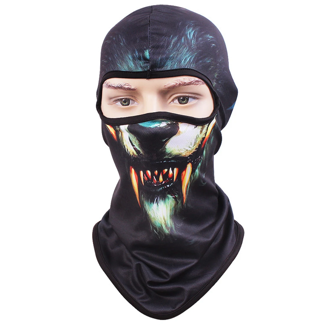 2018 heißer Verkauf persönlichkeit Neue 3D Katze hund Tier Ski Haube Hut Balaclava Full Face Maske Outdoor Sport Fahrrad Radfahren masken