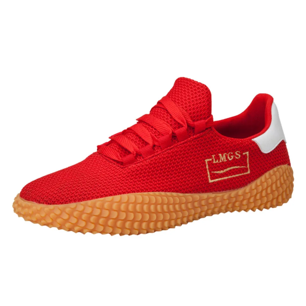 2019 Summer men's breathable mesh sneakers wild trend casual shoes round head straps running shoes non-slip lightweight 40J20 (5)