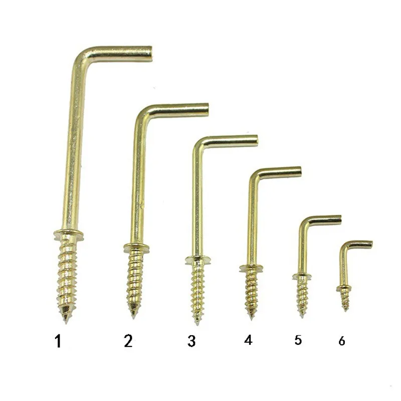 Iron Right Angle Screw Hook,Light Hook,7 Style Hook, L Style,Sheep Eye