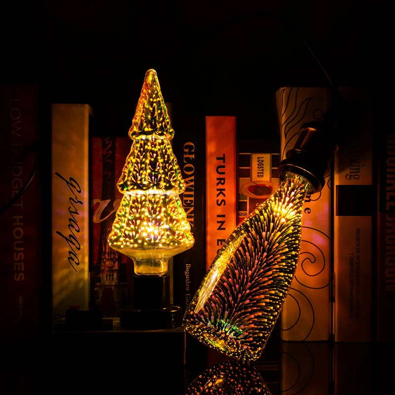  E27 3D Bulb Led RGB Light Christmas Decoration Holiday Lamp A60 ST64 G80 G95 G125 Bottle Diamond He - 32910960916