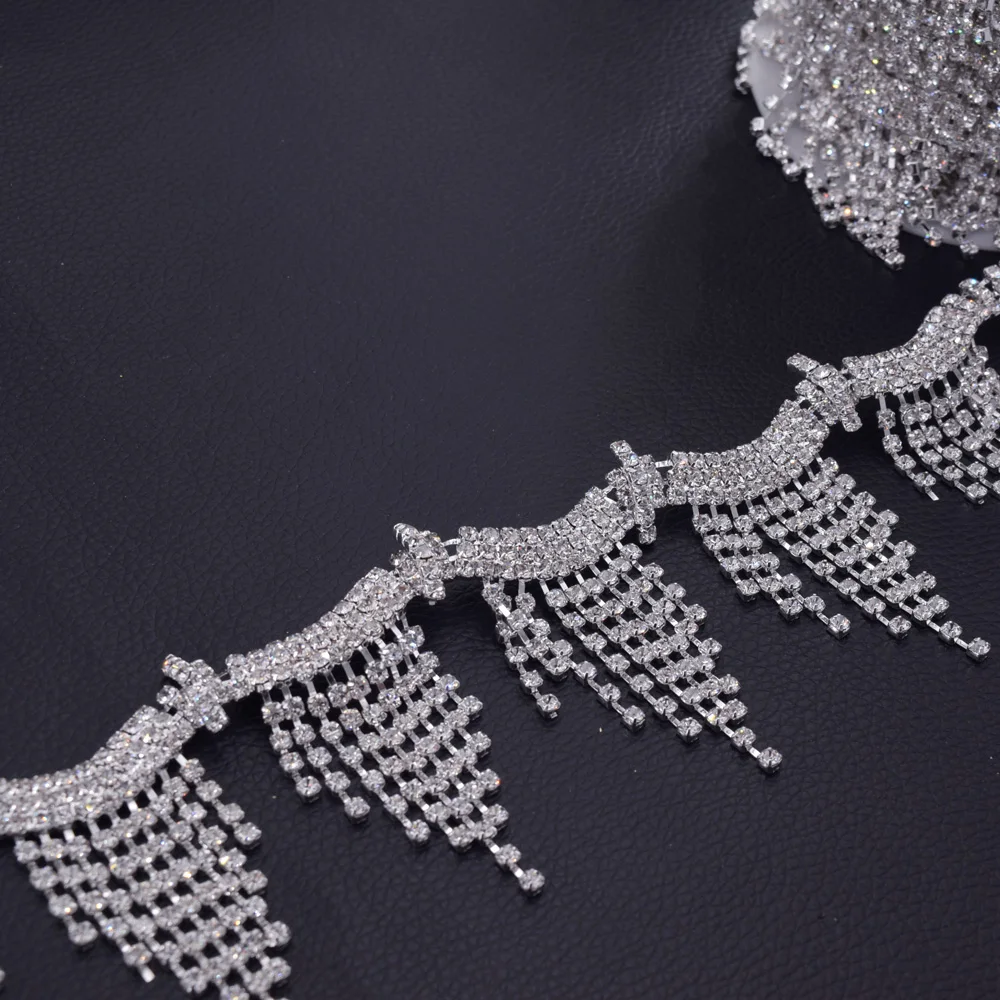 Tassel rhinestone trim HF-3294 (6)