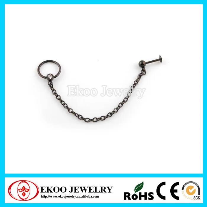 14071931L 316L Surgical Steel Gemmed Labret Linked with Captive Ring Body Piercing.jpg