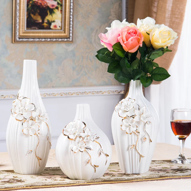 Modern Ceramic Flower Vase Room porcelain Home Living room ornaments