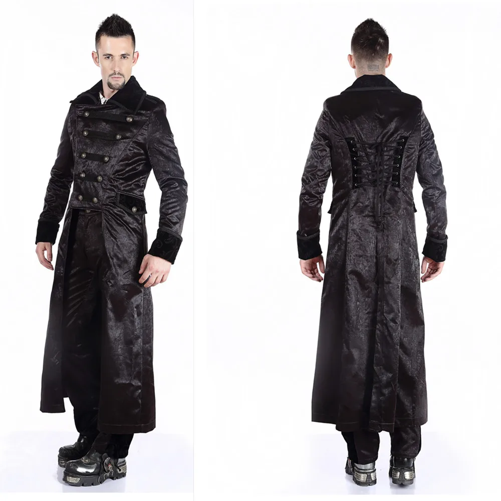 black gothic trench coat