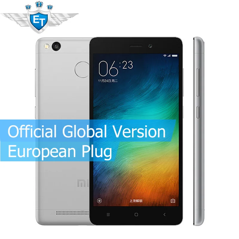 Official Global Version Xiaomi Mi Redmi 3S 5.0 inch Cell Phone Snapdragon 430 Octa Core 13.0MP 4100mAh Metal Body Fingerprint