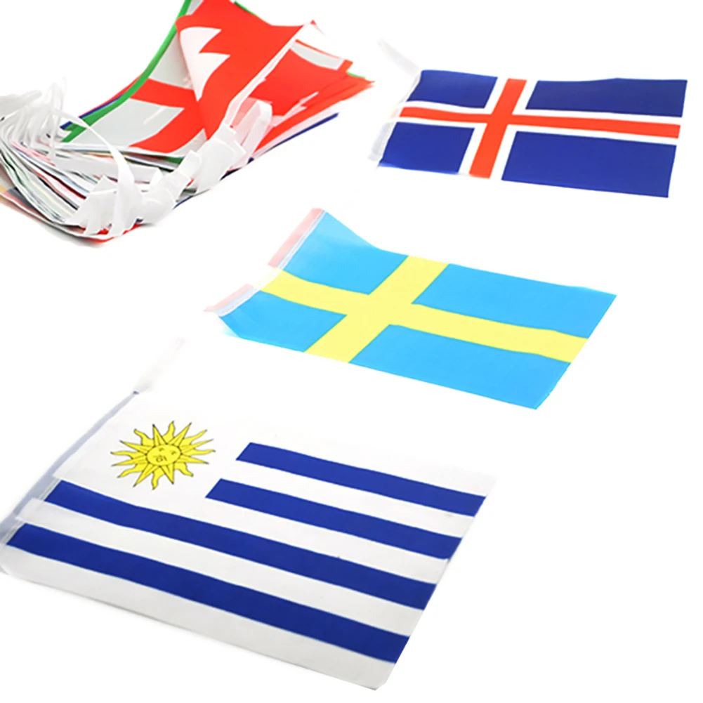 Футбол Слово Кубок баннер струнный флаг 32 стран мира висящий флаг для украшения дома