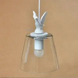 

American LED Pedant Lights Bar Bedroom Glass Reading Duckling Pendant Lamp Children's Room Living Room Loft Decor Light Fixtures