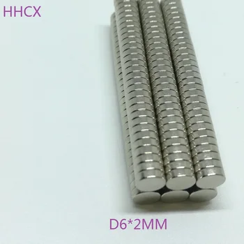 

200pcs/lot Disk magnet 6*2 mm N35 Strong Disc NdFeB Rare Earth Magnet 6x2 mm Neodymium Magnets 6mm x 2mm