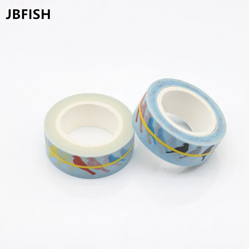 Jbfish васи ленты птица японский рисовая бумага печати изоляционная лента DIY mt newdiy