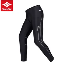 Большие размеры мужские черные велосипедные штаны дышащие с защитой от ультрафиолета мягкие гель MTB велосипед длинные брюки Открытый Спорт велосипед Брюки S-3XL SANTIC