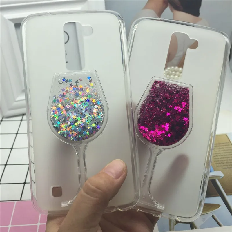 

Glitter Quicksand Phone Cases for LG K10 Lte F670 M2 K430DS K410 K420N K430DSF Case Bling Cute Soft Silicon Back Cover 3D Capa