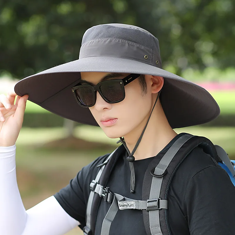 Buy 15cm Super Long Wide Brim Bucket Hat Breathable