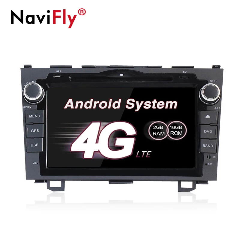

NaviFly 7" HD 1024*600 Android 7.1 Car dvd player radio for Honda CR-V CRV 2007 - 2011 GPS Navigation multimedia 4G WIFI
