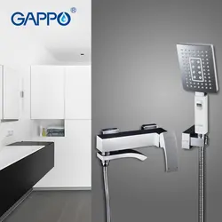 GAPPO современной ванной кран Ванная комната коснитесь настенное крепление латунь смеситель для ванны смеситель раковина кран Одной ручкой