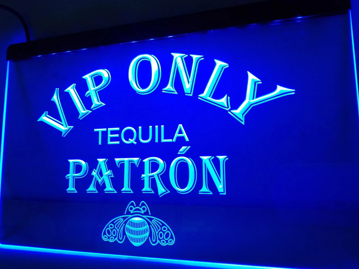 LA474 VIP Only Patron Tequila LED Neon Light Sign home