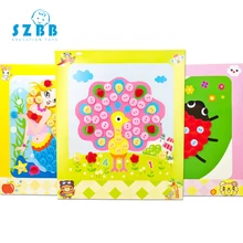 SZ STEAM DIY Button Stickers Toys Funny Game Handmade School Art Class Craft Kit Children Educational
